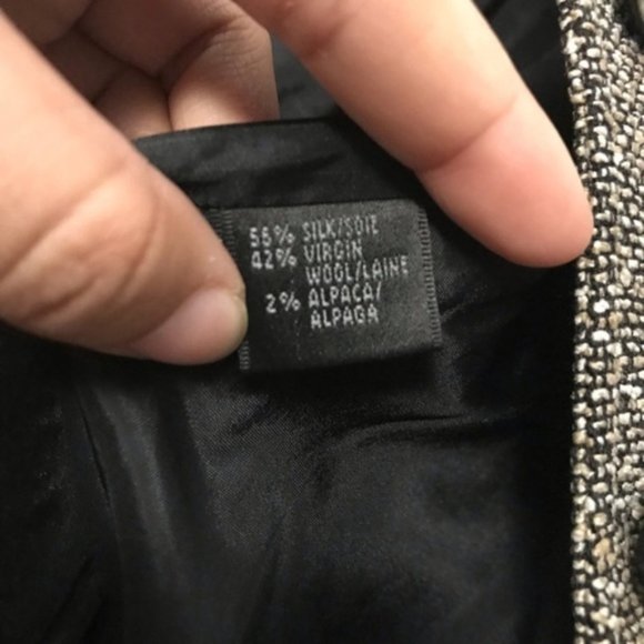 Lafayette 148 Brown Grey Tweed Office Blazer Sz 4 - Picture 3 of 5